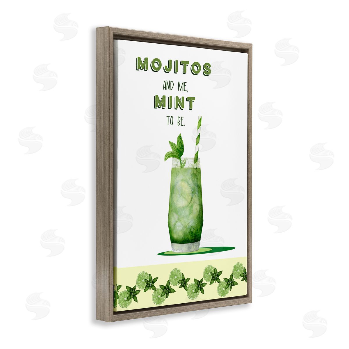 Brett Blumenthal Mojito & Me Mint To Be Canvas Wall Art Print