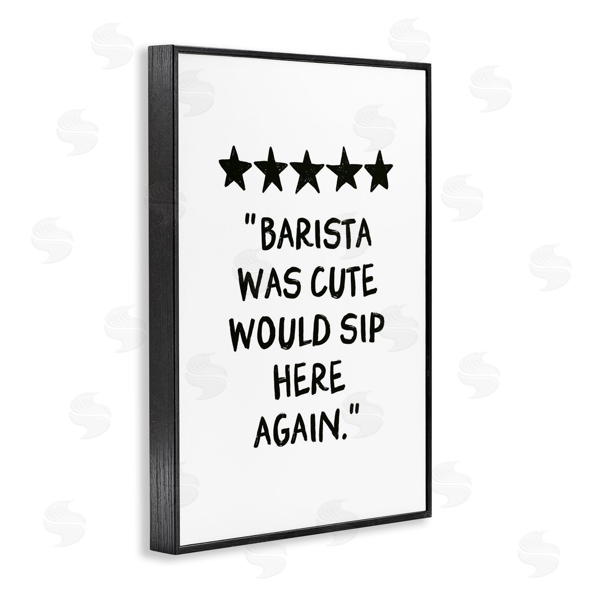 JJ Design House LLC Barista Was Cute Rating Canvas Wall Art Print