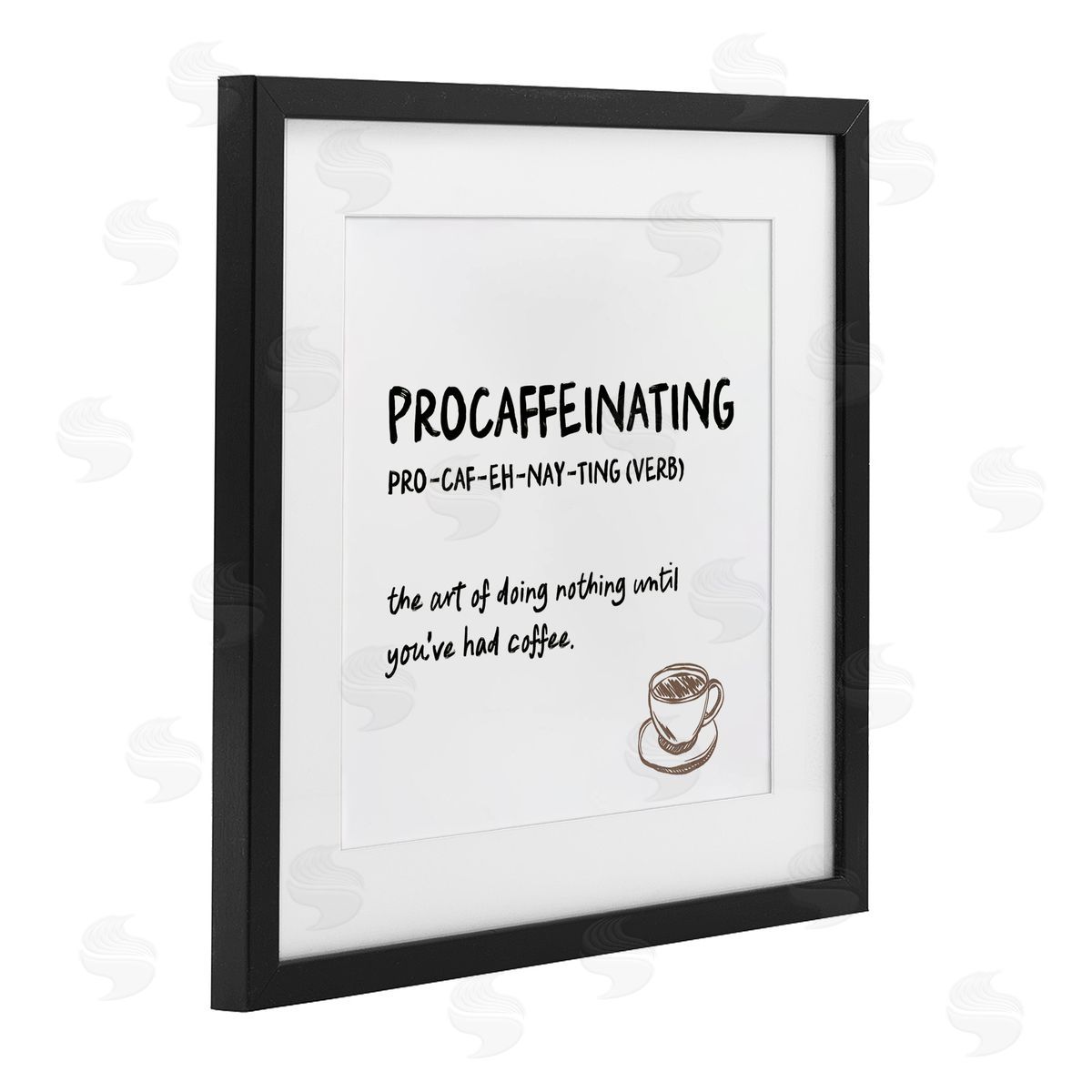JJ Design House LLC Procaffeinating Coffee Definition Canvas Wall Art Print
