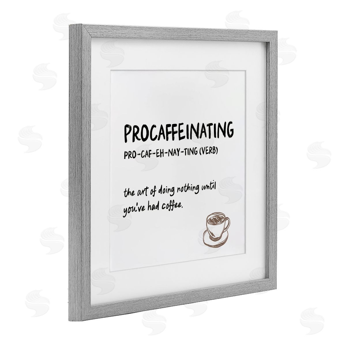 JJ Design House LLC Procaffeinating Coffee Definition Canvas Wall Art Print