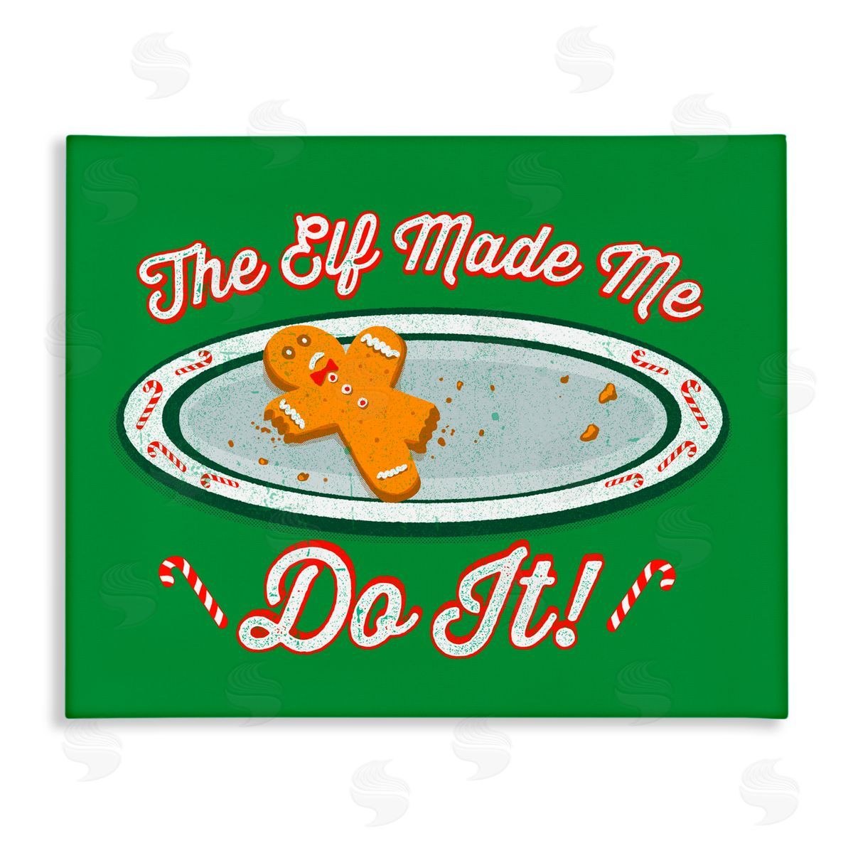 Jedco Brands, Inc. Elf Made Me Do It Canvas Wall Art Print