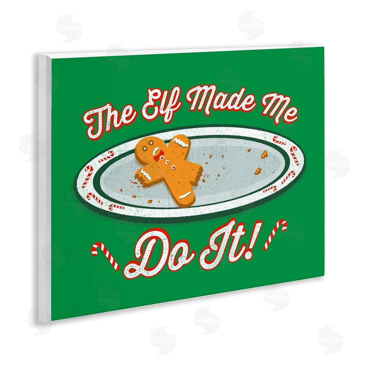 Jedco Brands, Inc. Elf Made Me Do It Canvas Wall Art Print