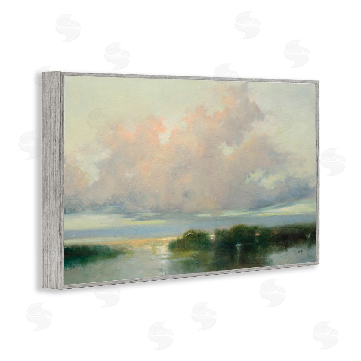 Julia Purinton Clouds And Currents View Gray Framed Giclee Art Print
