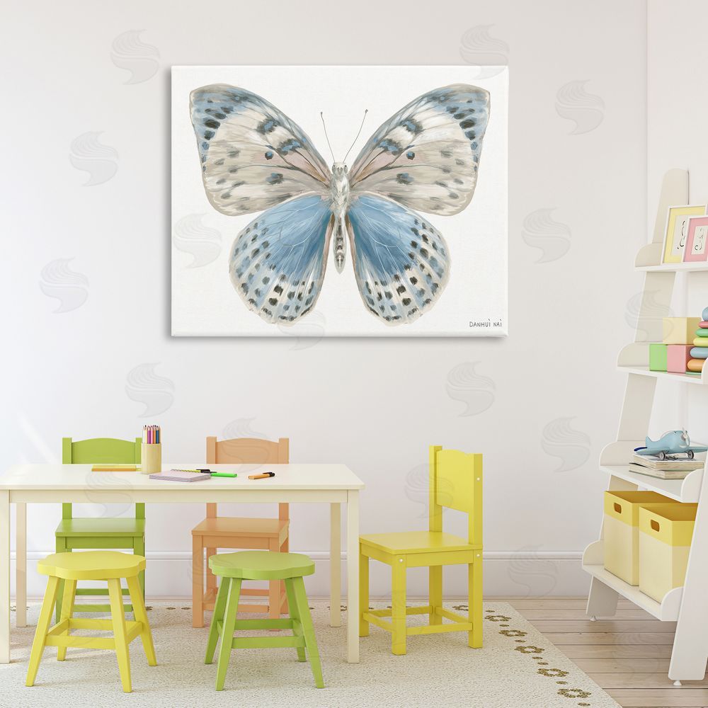 Danhui Nai Blue & White Butterfly Printed Wall Art in Room