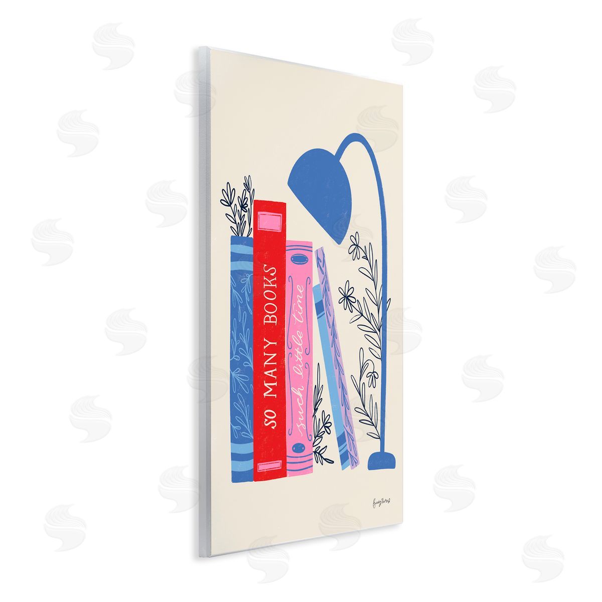Becky Thorns So Many Books Little Time Wall Plaque Art Print