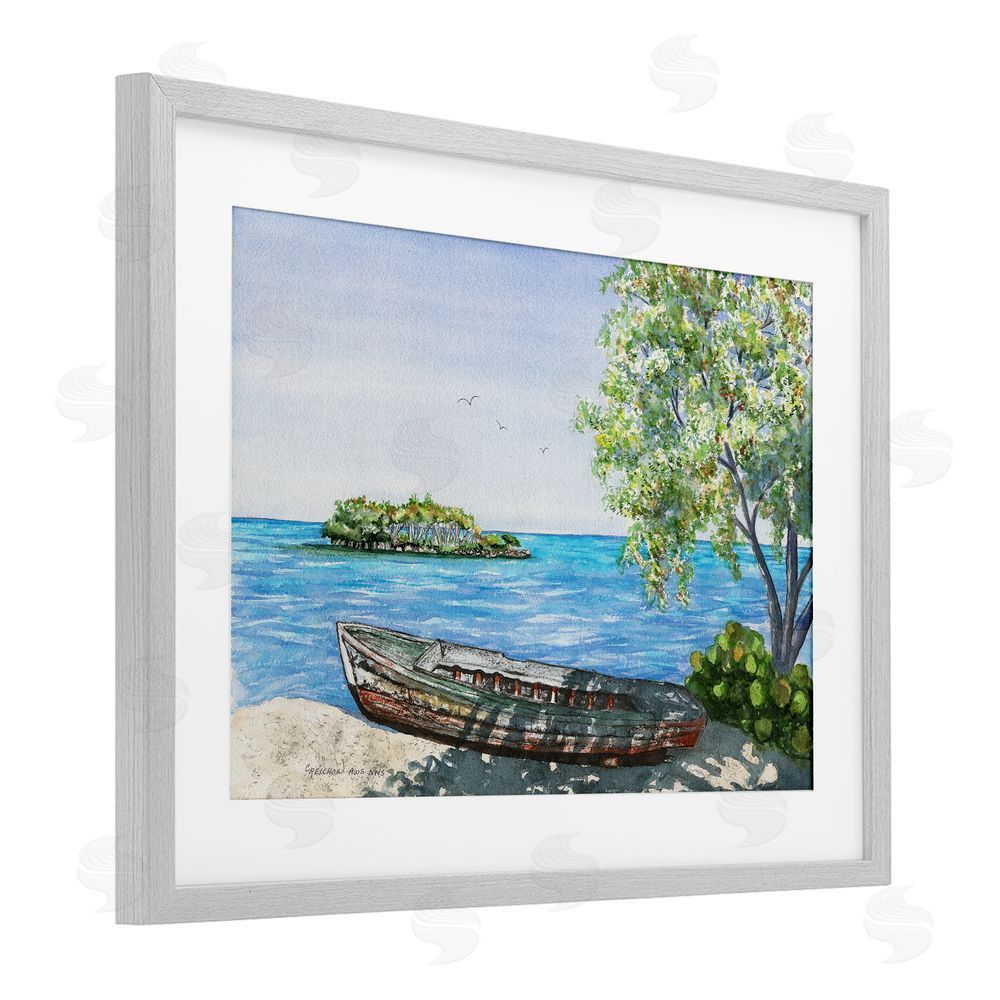 Christine Reichow Stories It Could Tell Gray Framed Print Under Glass Art