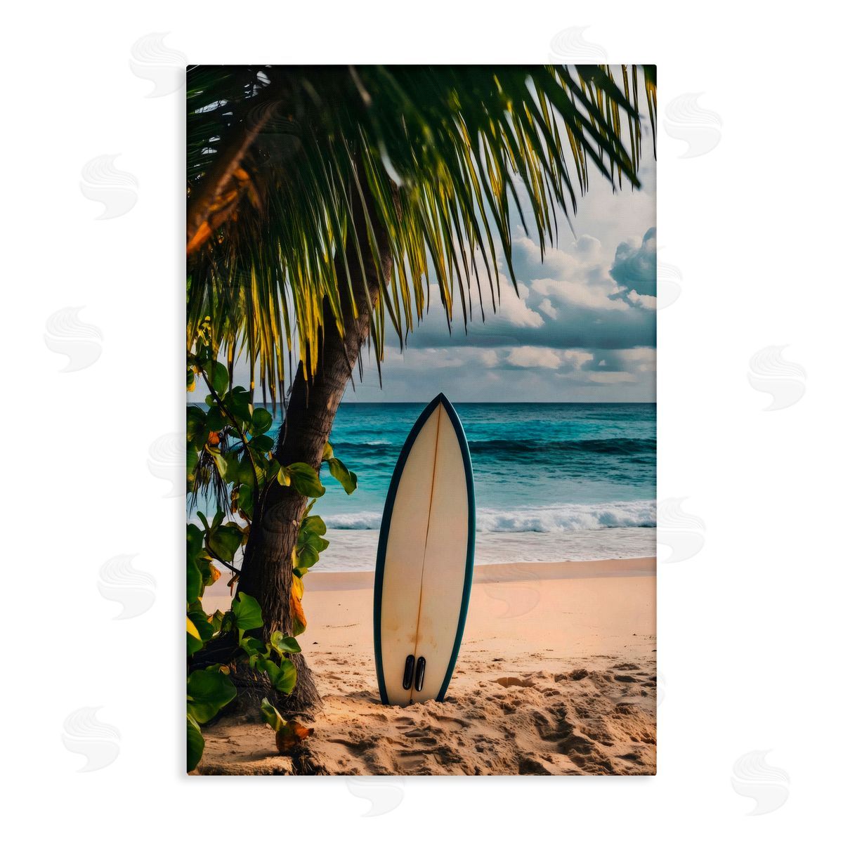 LSR Design Studio Seaside Surf Adventure Canvas Wall Art Print