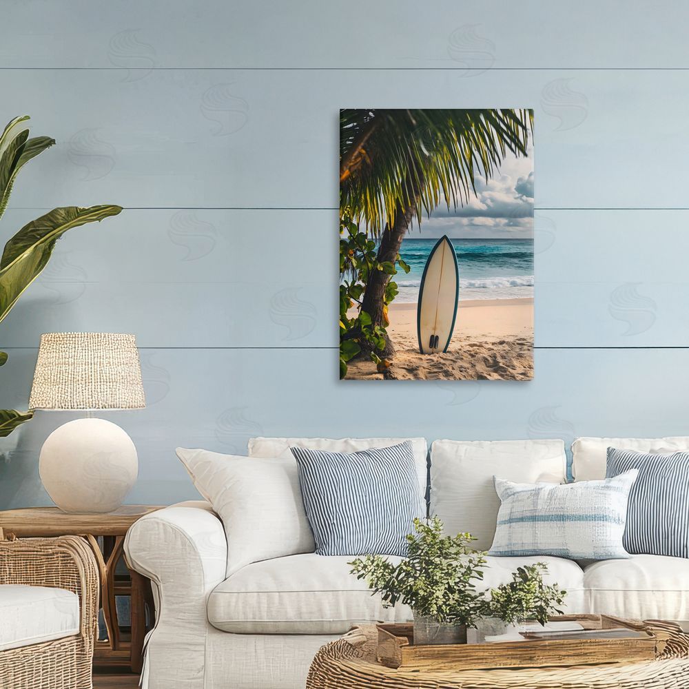 LSR Design Studio Seaside Surf Adventure Printed Wall Art in Room