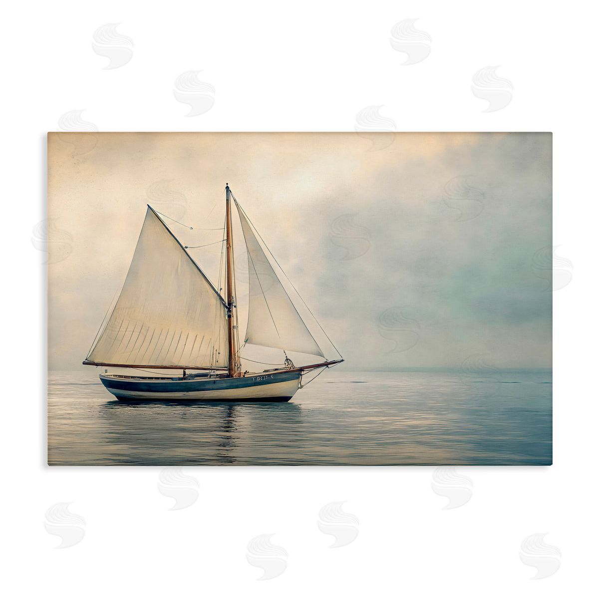 LSR Design Studio Calm Waters Sea Vessel Canvas Wall Art Print