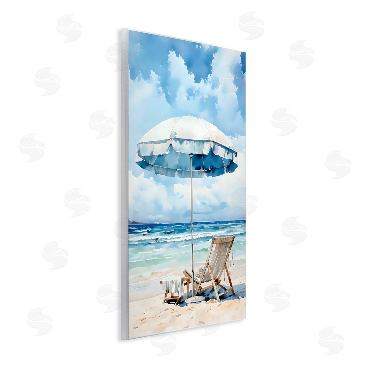 LSR Design Studio Calm Ocean Waves Vacation Wall Plaque Art Print