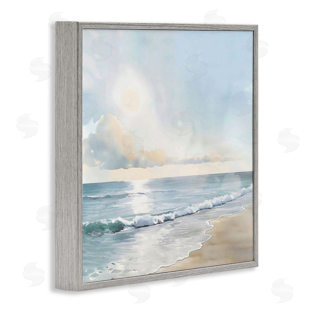 Creative Studio Blue Seascape Overhead Cloud Gray Framed Giclee Art Print