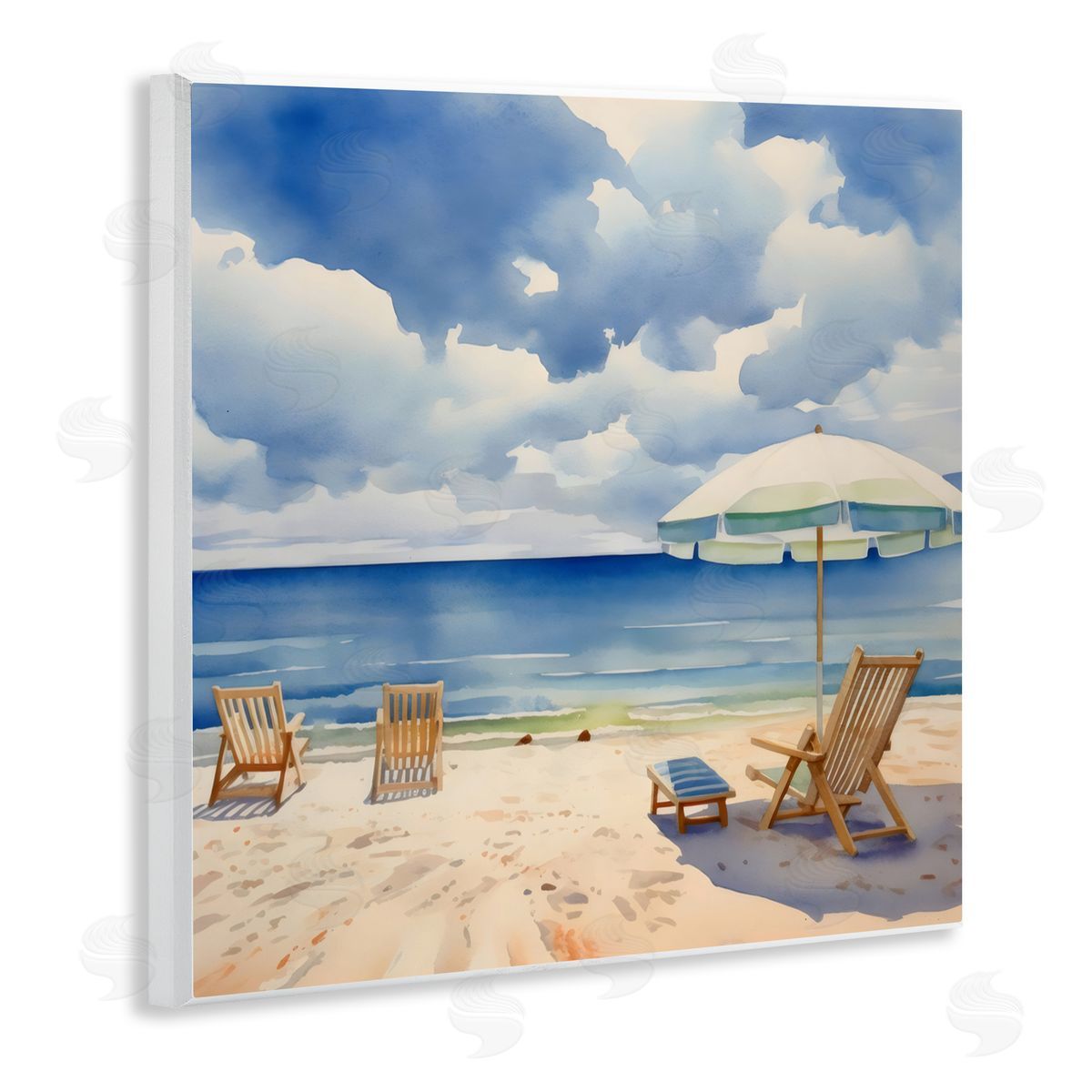 LSR Design Studio Place To Relax Beach View Wall Plaque Art Print