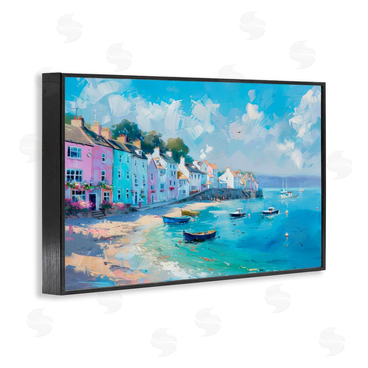 LSR Design Studio A Place To Stay Scenery Black Framed Giclee Art Print