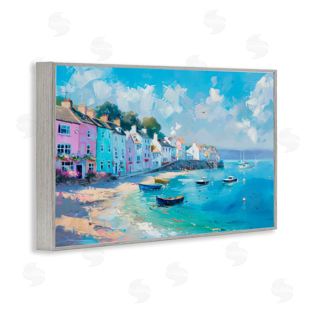 LSR Design Studio A Place To Stay Scenery Gray Framed Giclee Art Print