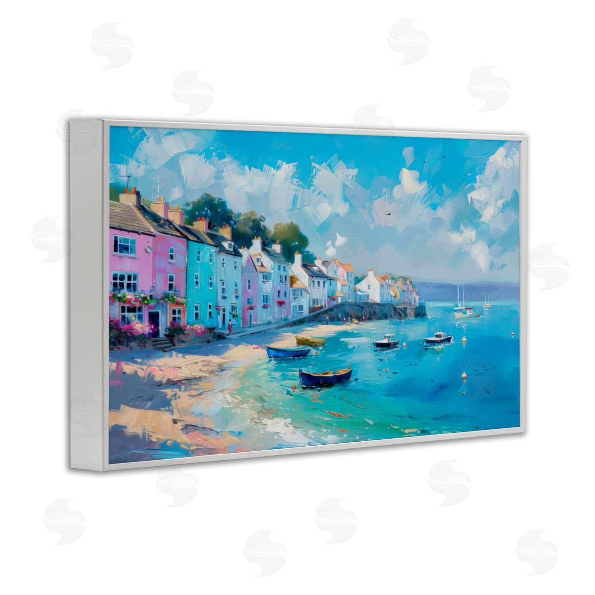 LSR Design Studio A Place To Stay Scenery White Frame Giclee Art Print