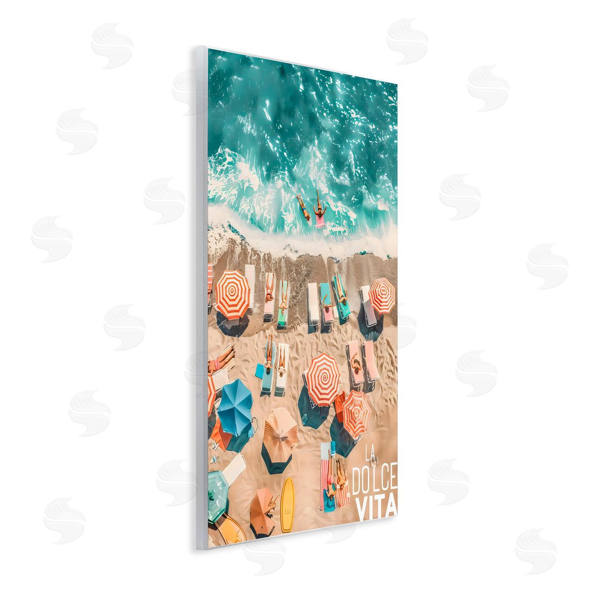 LSR Design Studio La Dolce Vita Aerial Beach Wall Plaque Art Print