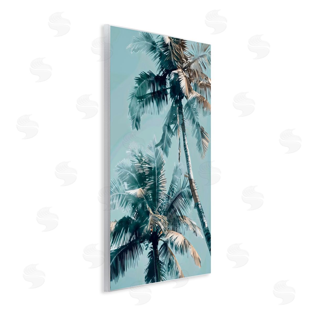 LSR Design Studio Upward Palms Perspective Wall Plaque Art Print