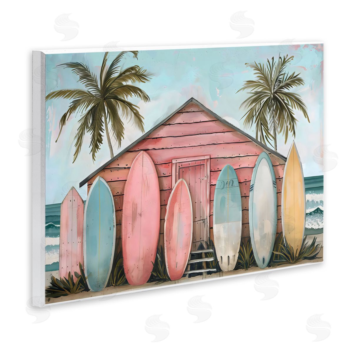 LSR Design Studio Pastel Boards Against Cabin Wall Plaque Art Print