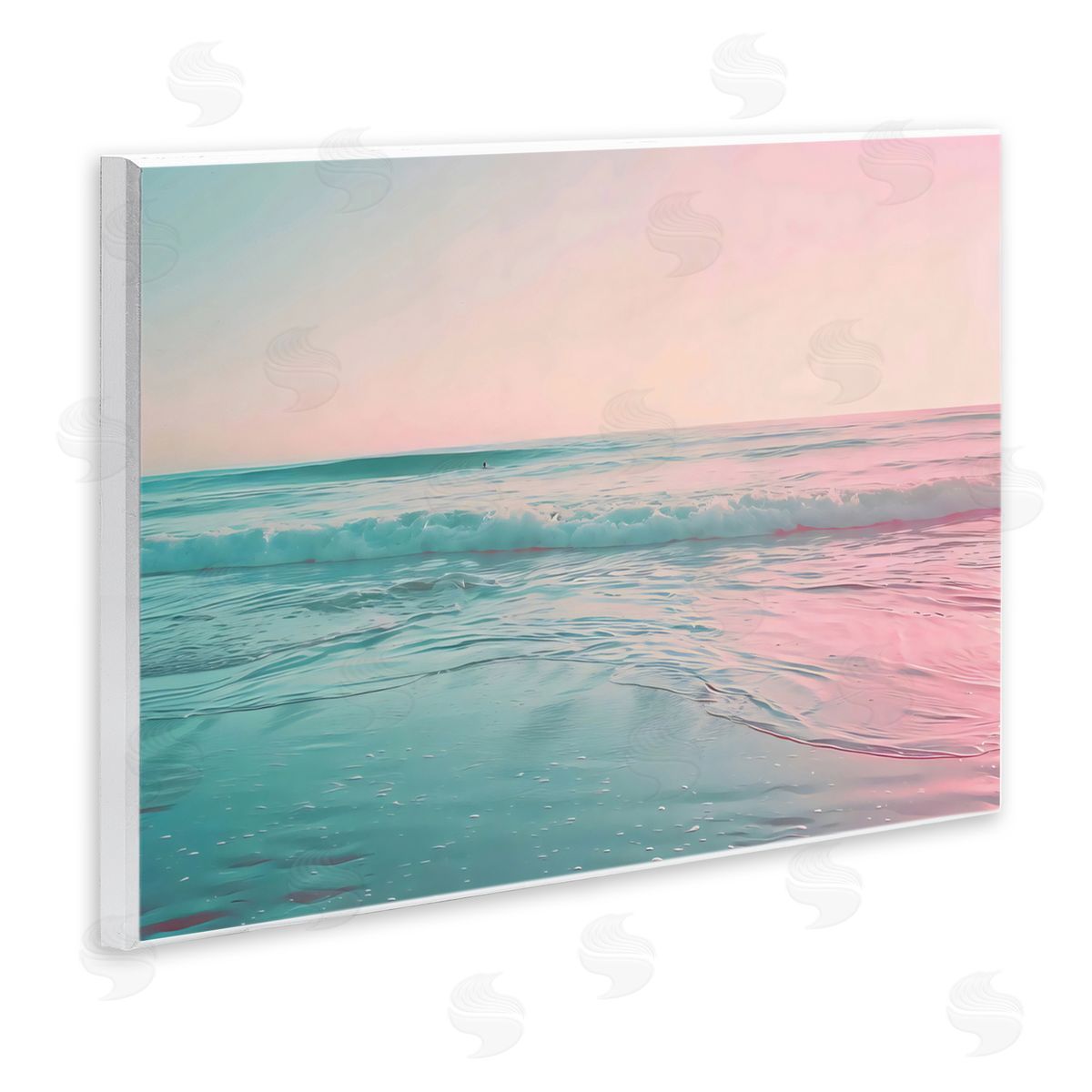 LSR Design Studio Sunset Collision Seascape Wall Plaque Art Print