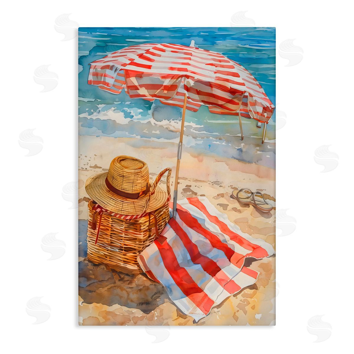 LSR Design Studio Classic Beach Vibe Canvas Wall Art Print