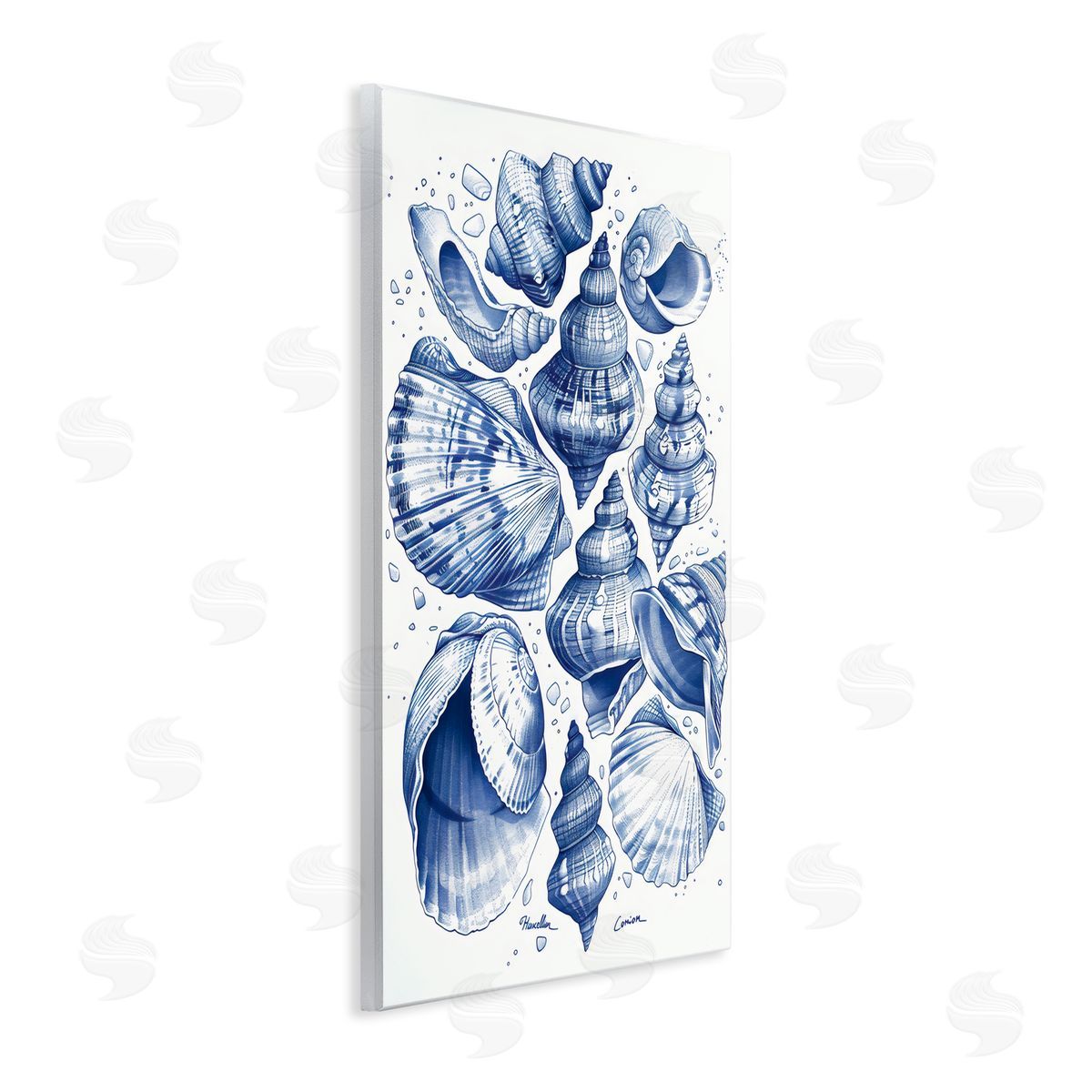 LSR Design Studio Aquatic Conch Collection Wall Plaque Art Print
