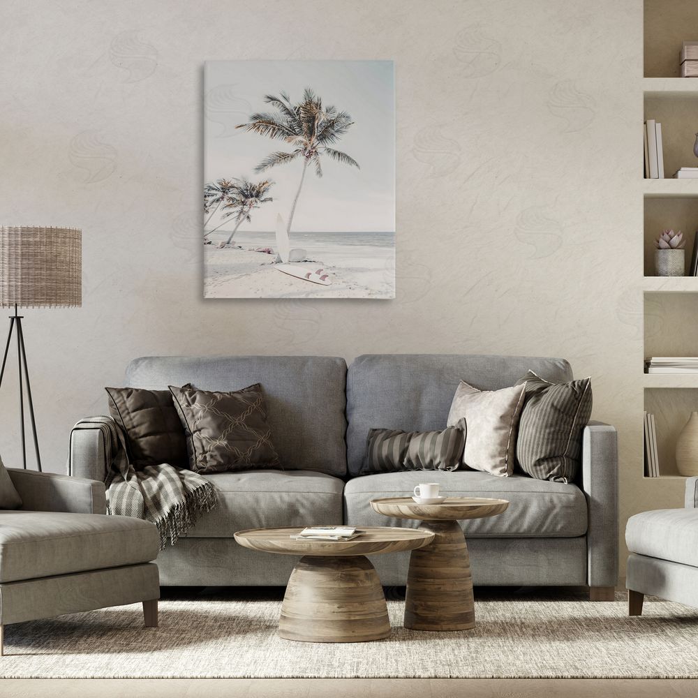 LSR Design Studio Taking A Rest Palm Tree Printed Wall Art in Room