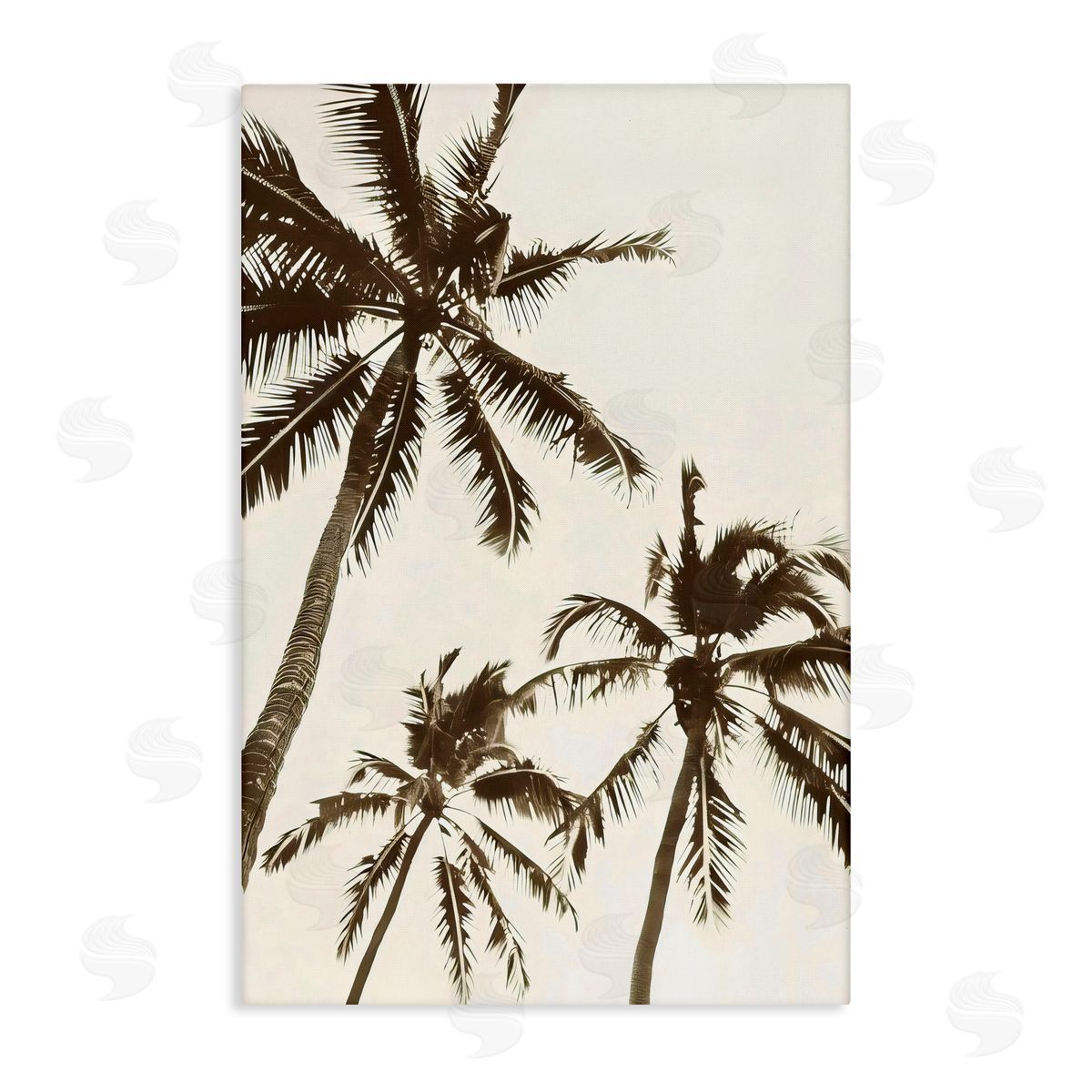 LSR Design Studio Classic Palm Trees Silhouette Canvas Wall Art Print