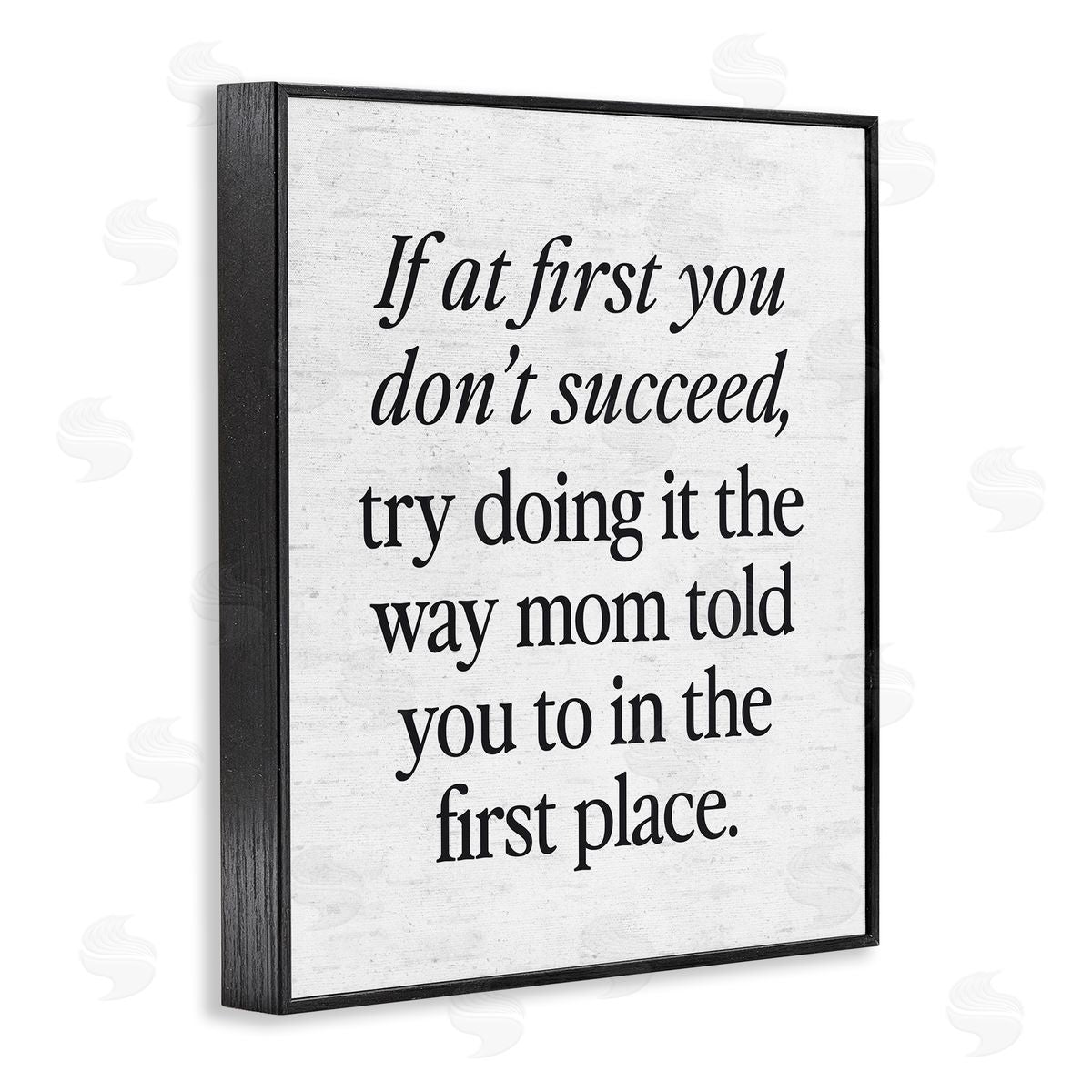 Lettered and Lined The Way Mom Told You Advice Black Framed Giclee Art Print