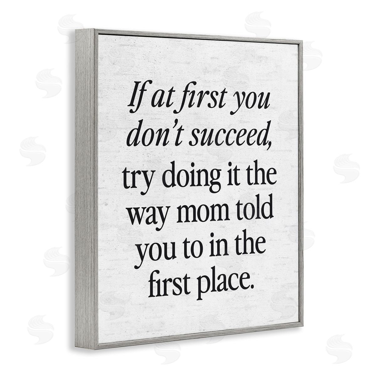 Lettered and Lined The Way Mom Told You Advice Gray Framed Giclee Art Print