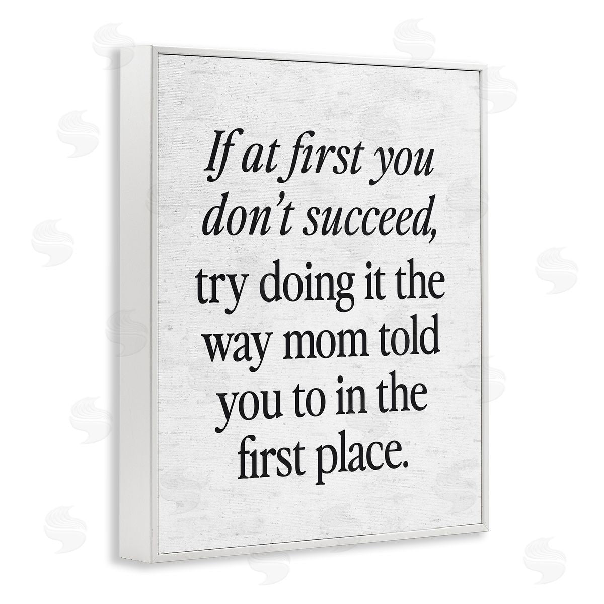 Lettered and Lined The Way Mom Told You Advice White Frame Giclee Art Print