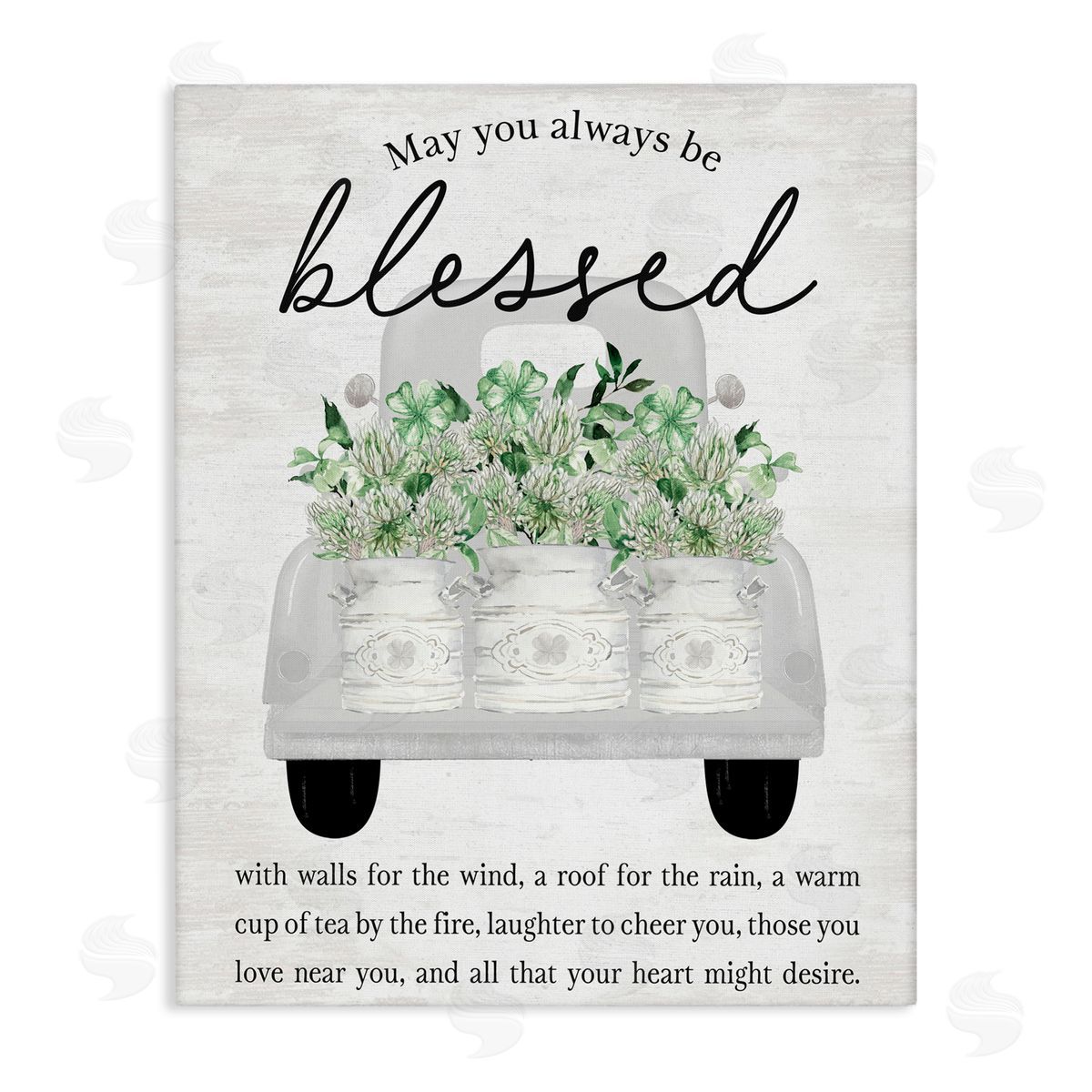 stupell industries Lettered and Lined | Always Be Blessed Spring Florals