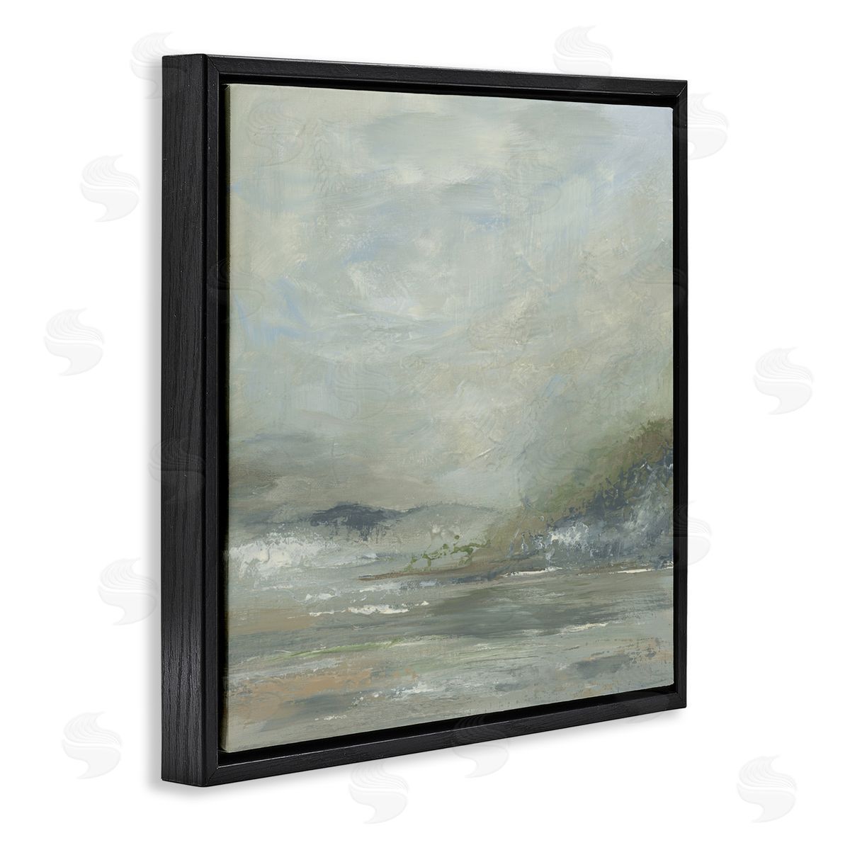 Kristen Dalpiaz Soft Earth Hidden Horizon Black Floating Frame Canvas Wall Art Print