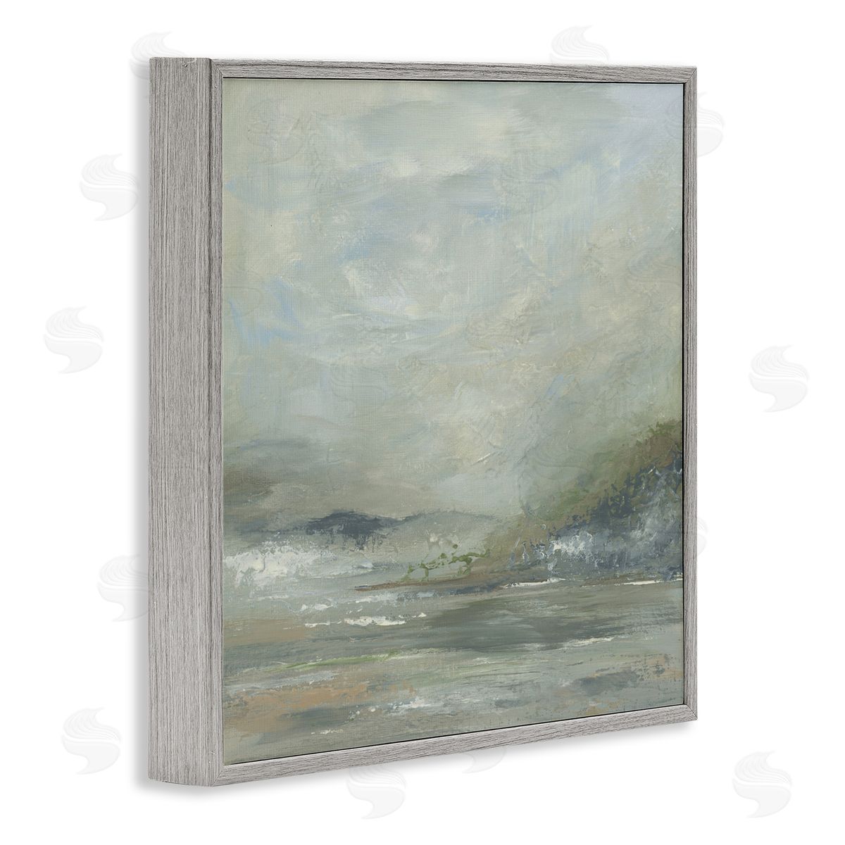 Kristen Dalpiaz Soft Earth Hidden Horizon Gray Framed Giclee Art Print