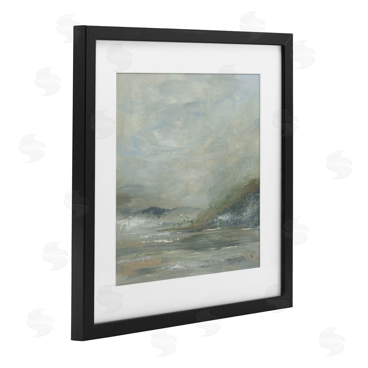 Kristen Dalpiaz Soft Earth Hidden Horizon Black Framed Print Under Glass Art