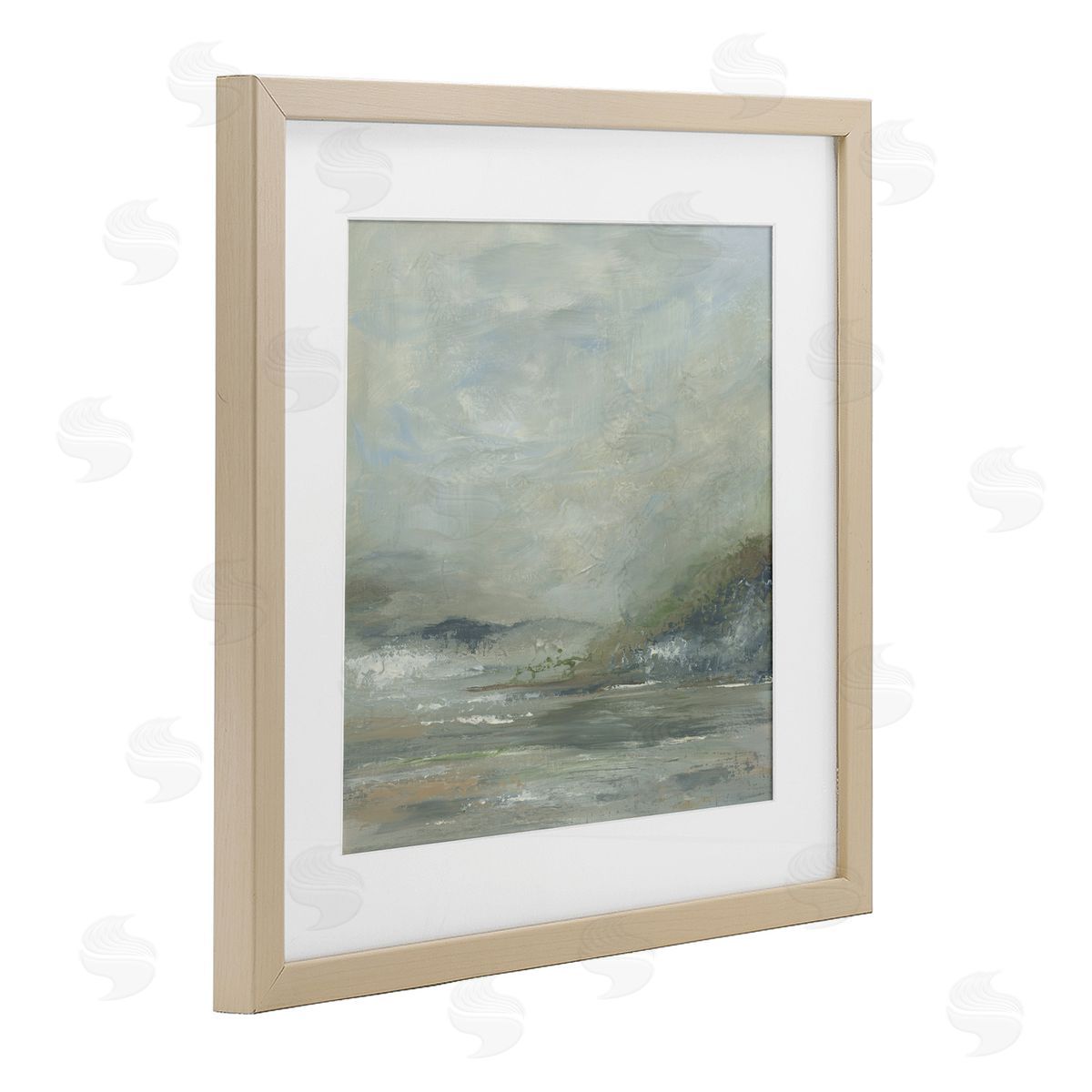 Kristen Dalpiaz Soft Earth Hidden Horizon Birch Framed Print Under Glass Art