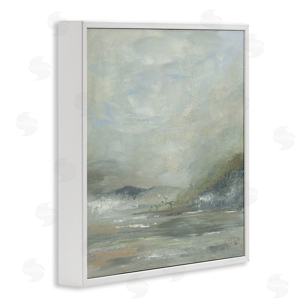 Kristen Dalpiaz Soft Earth Hidden Horizon White Frame Giclee Art Print