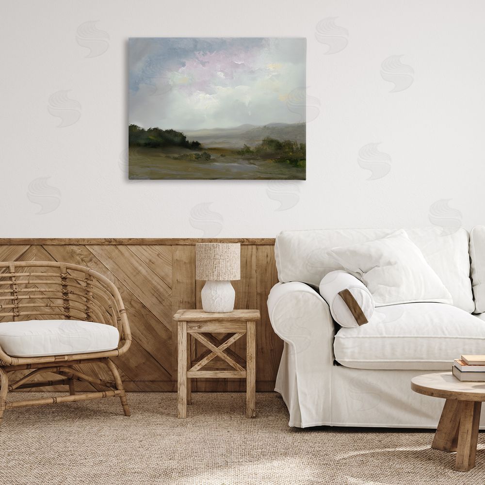 Annabelle Hall Refreshed Quiet Landscape Printed Wall Art in Room