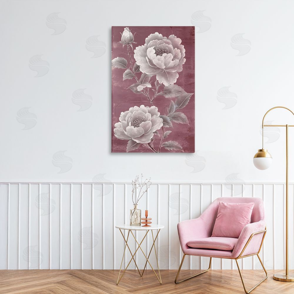 Annabelle Hall Chambermaid Rose Blossoms Printed Wall Art in Room