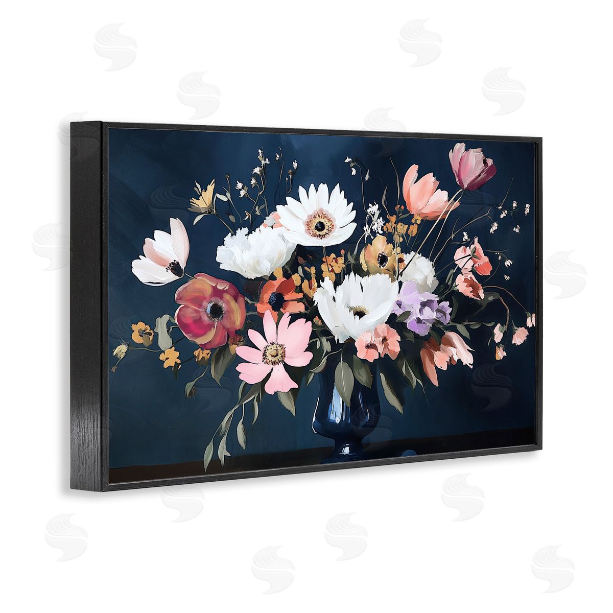 Annabelle Hall Disorderly Conduct Bouquet Black Framed Giclee Art Print