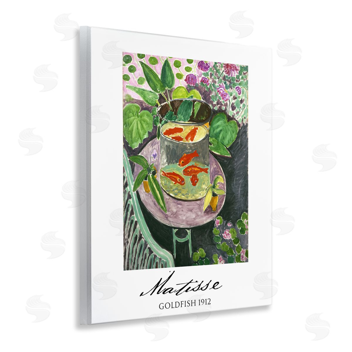 Vintage Hustle Matisse Goldfish Still Life Wall Plaque Art Print