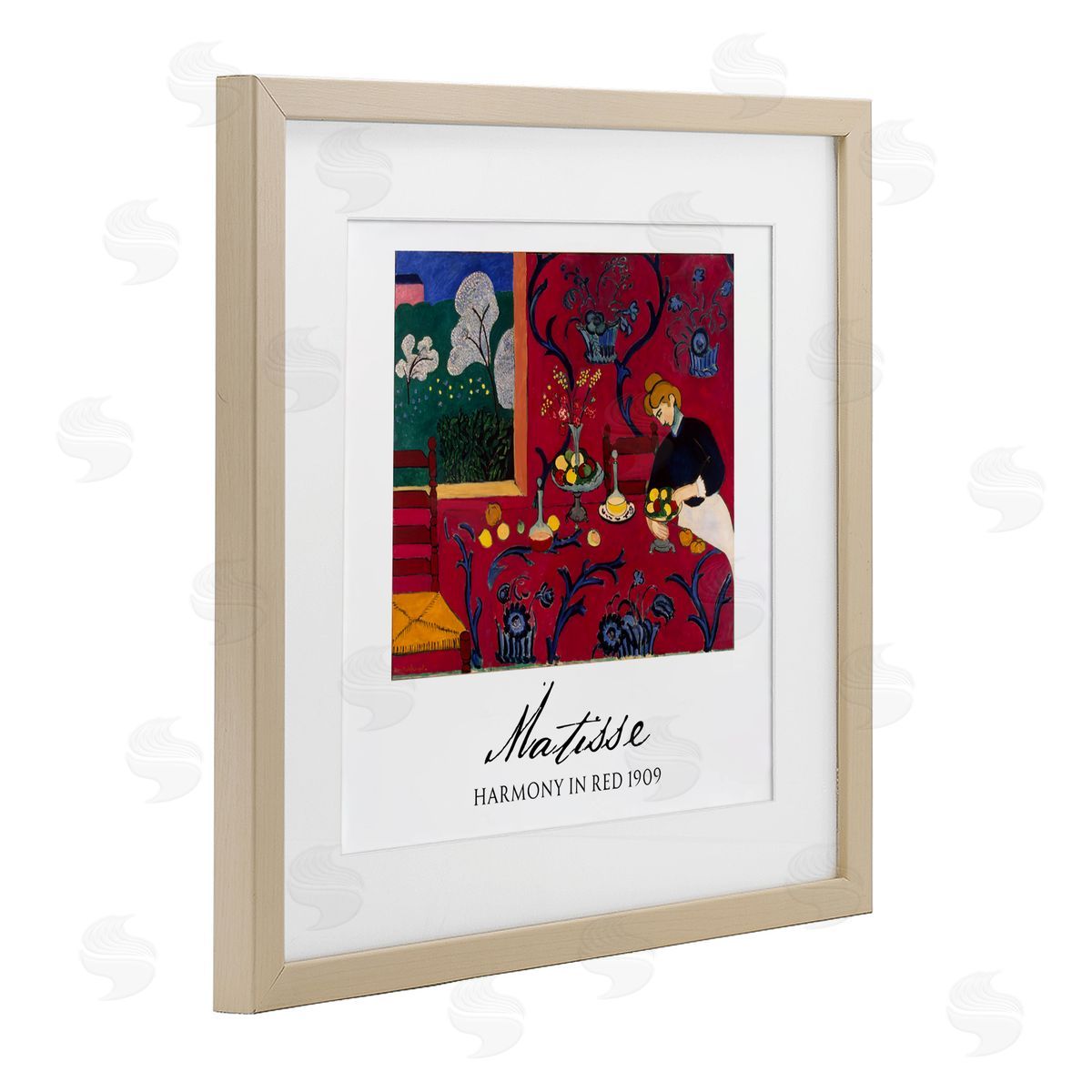 Vintage Hustle Matisse Harmony In Red Birch Framed Print Under Glass Art