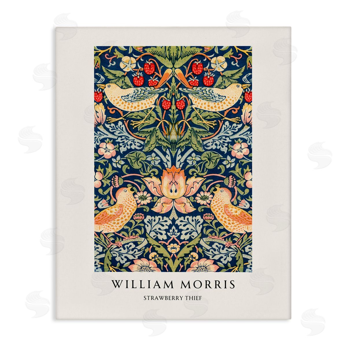 Vintage Hustle William Morris Strawberry Thief Canvas Wall Art Print