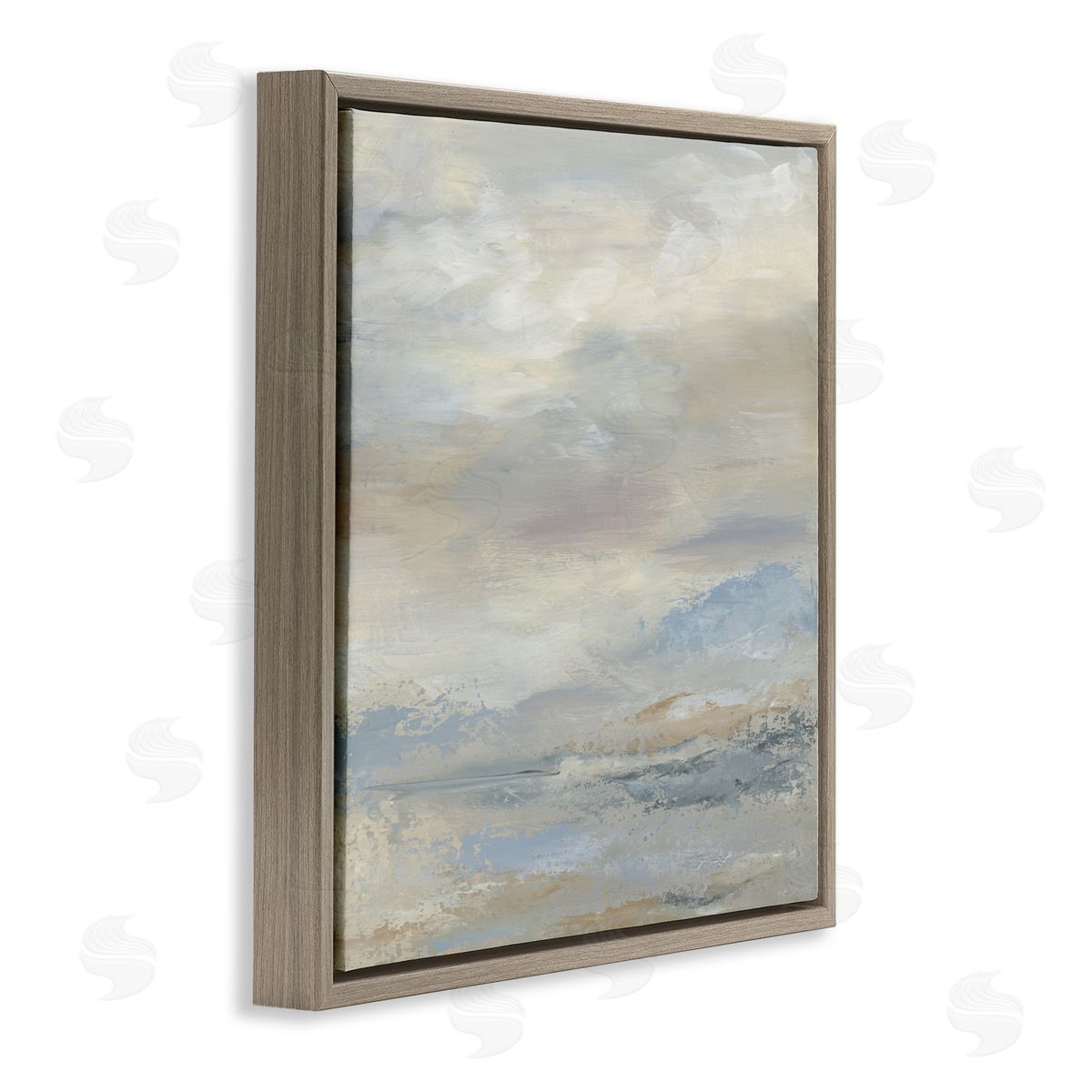 Kristen Dalpiaz Simple Touches Of Color Brown Floating Frame Canvas Art Print