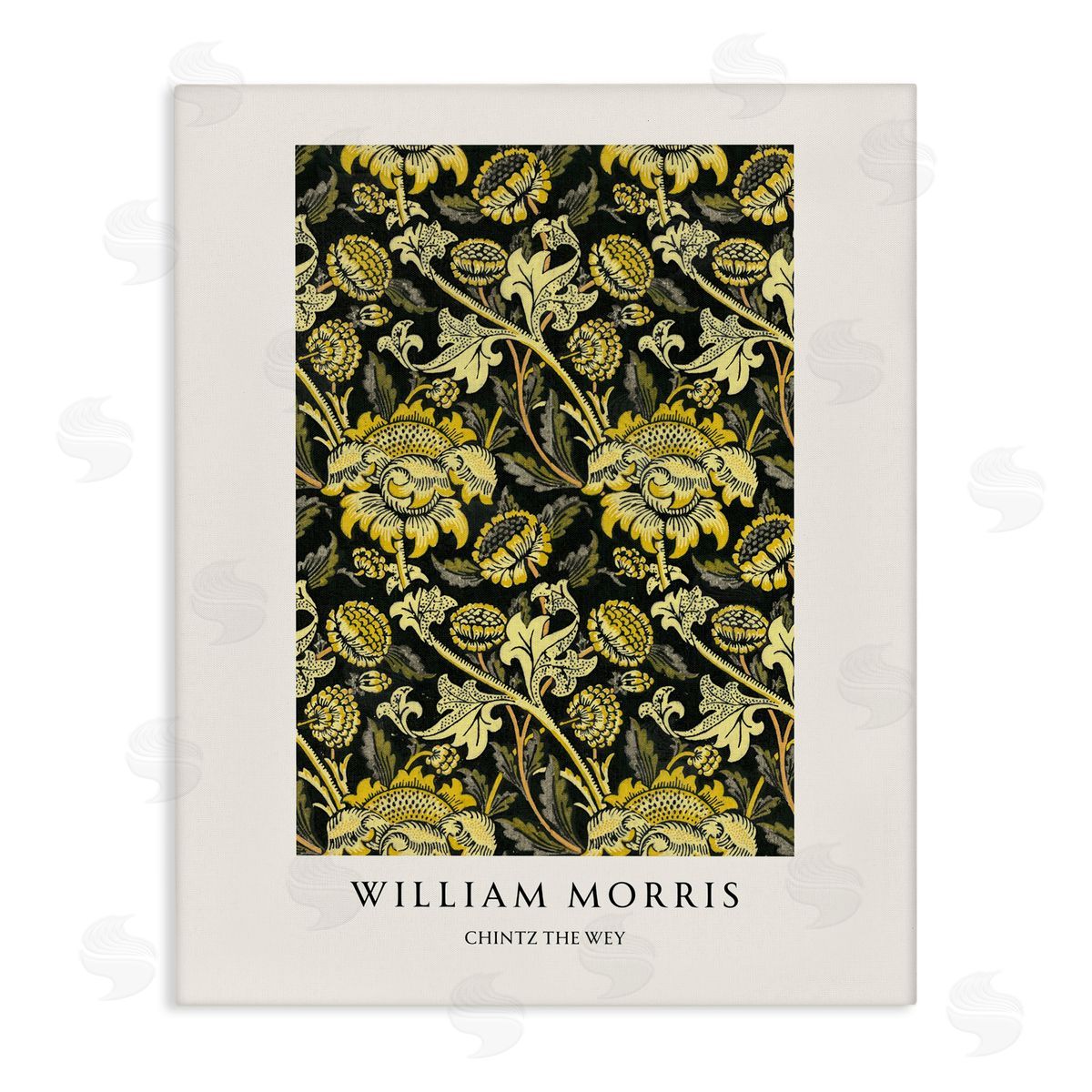 Vintage Hustle William Morris Chintz The Wey Canvas Wall Art Print