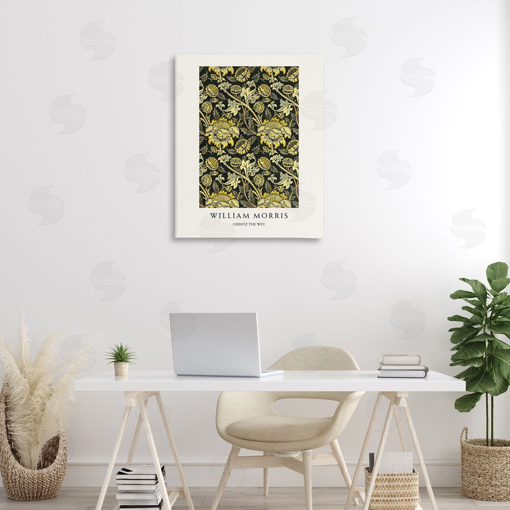 Vintage Hustle William Morris Chintz The Wey Printed Wall Art in Room