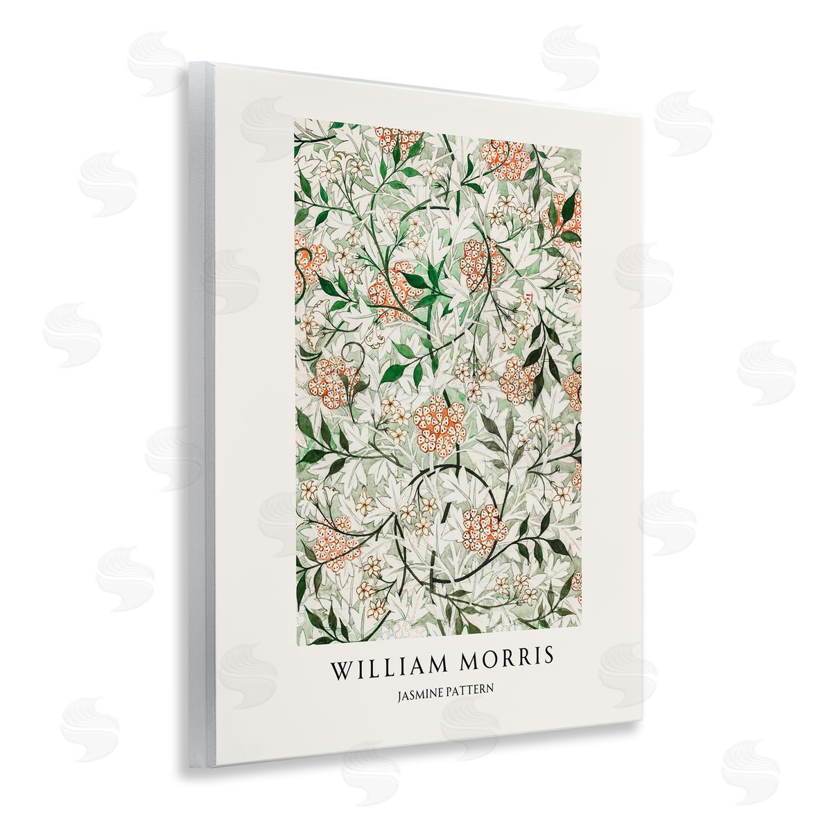 Vintage Hustle William Morris Jasmine Pattern Wall Plaque Art Print