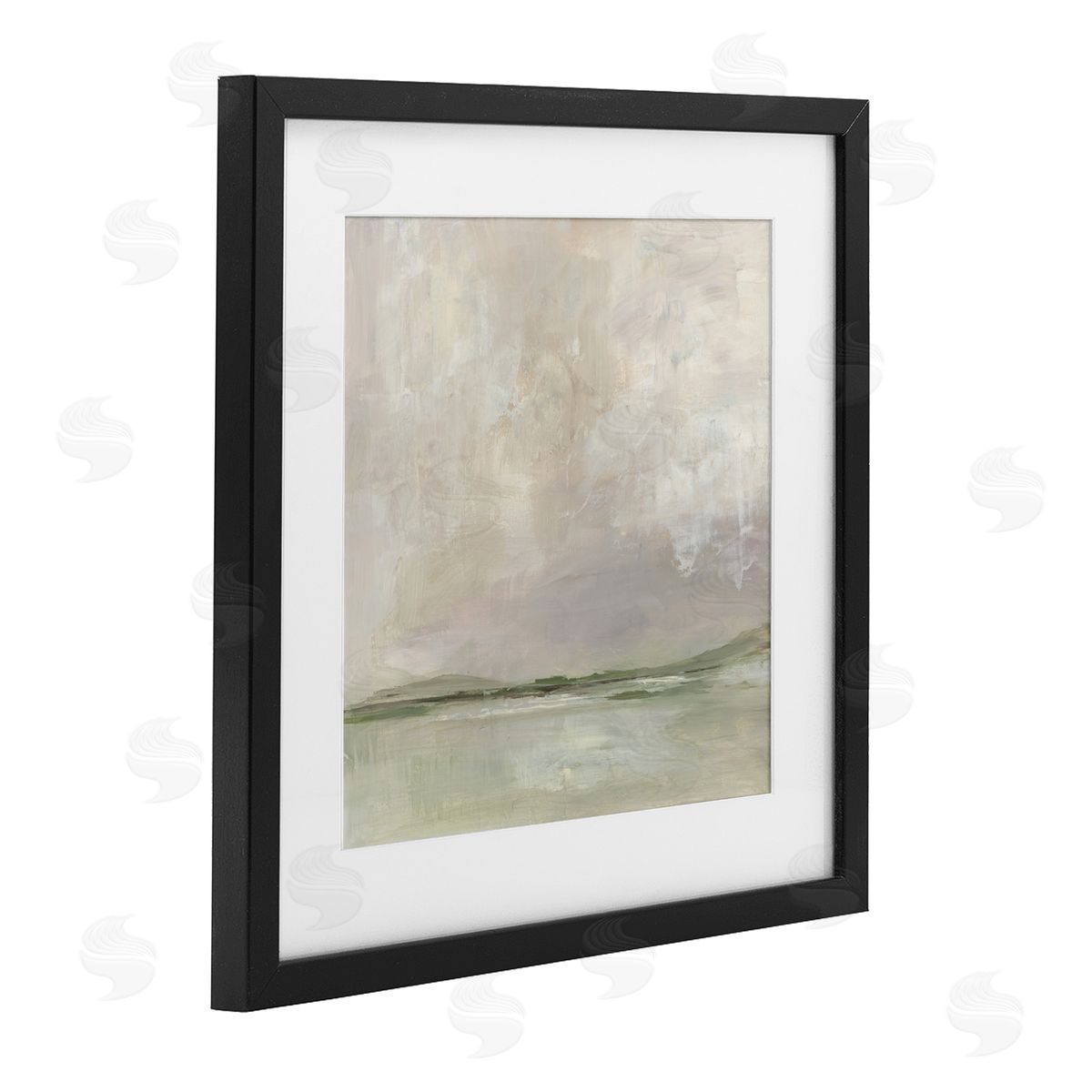 Kristen Dalpiaz A Wash Of Colors Neutrals Black Framed Print Under Glass Art