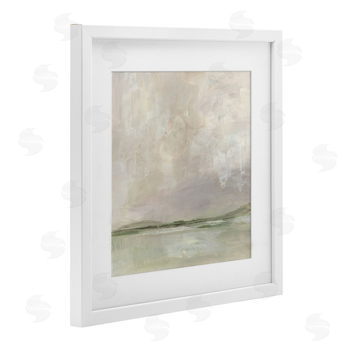 Kristen Dalpiaz A Wash Of Colors Neutrals White Framed Print Under Glass Art