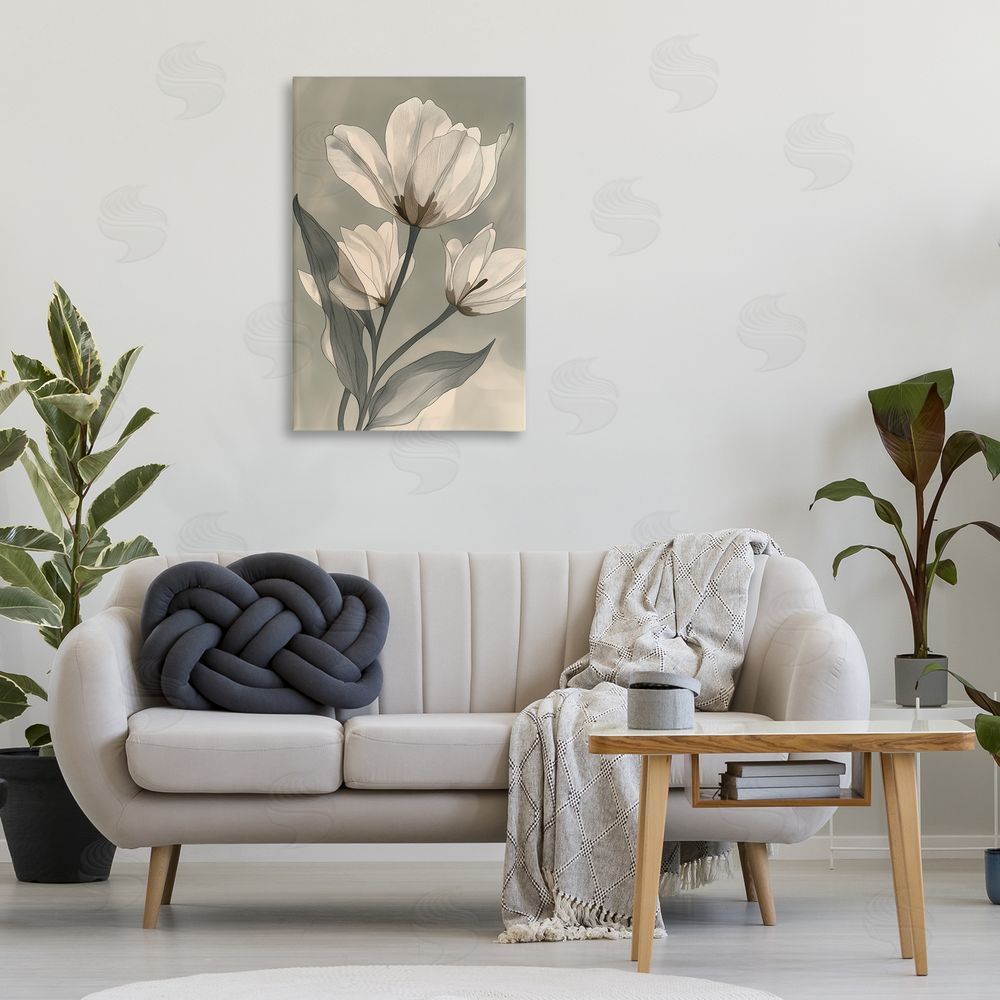 Annabelle Hall Times Three Budding Magnolias Printed Wall Art in Room
