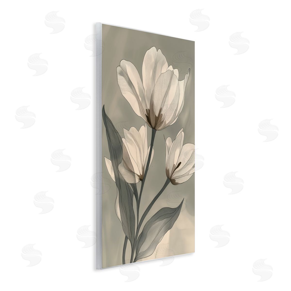 Annabelle Hall Times Three Budding Magnolias Wall Plaque Art Print